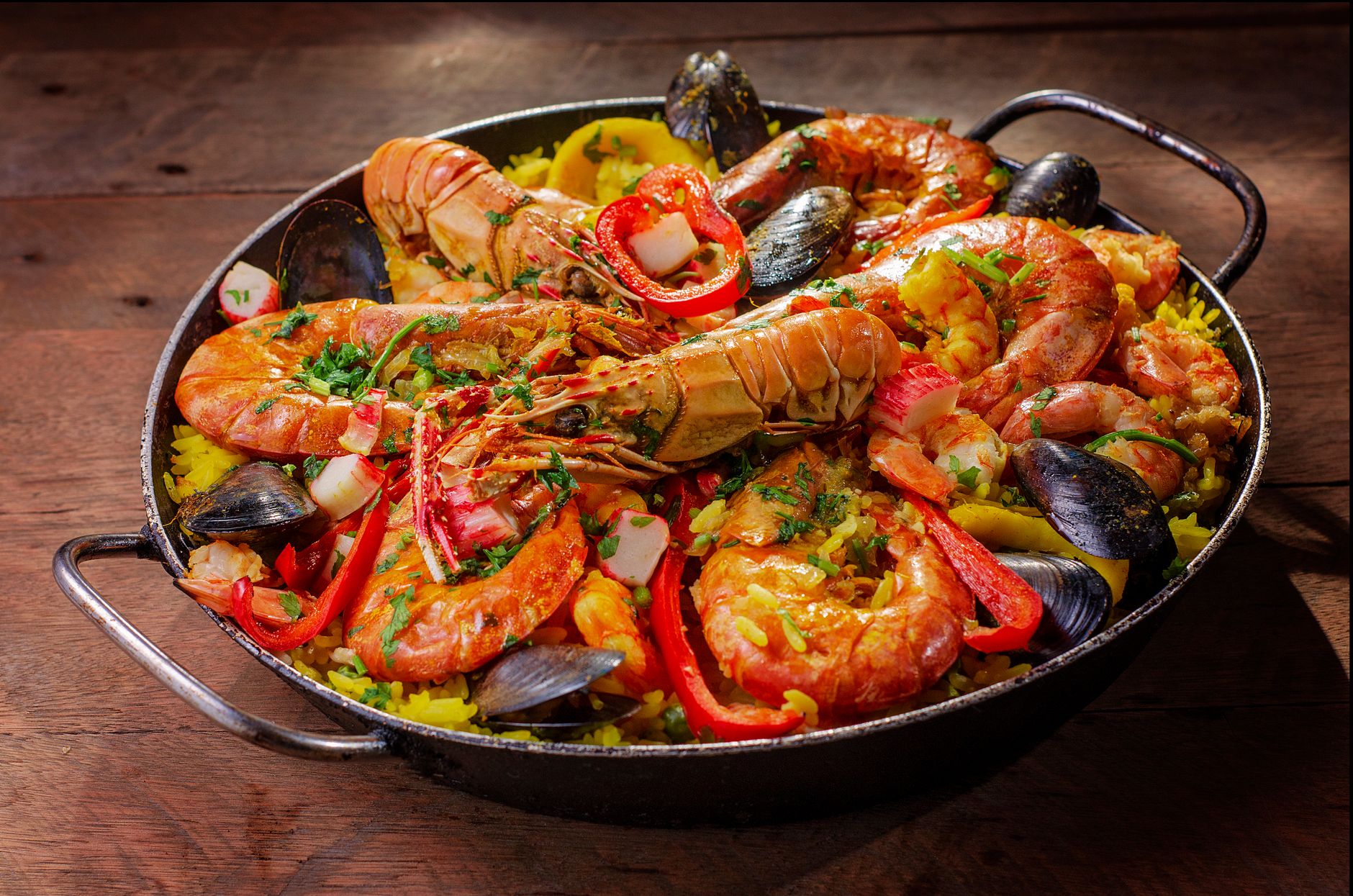 Local seafood dish served on a terrace in Cala Figuera